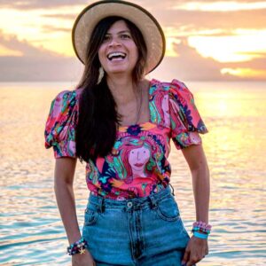 Blusa manga bombacha