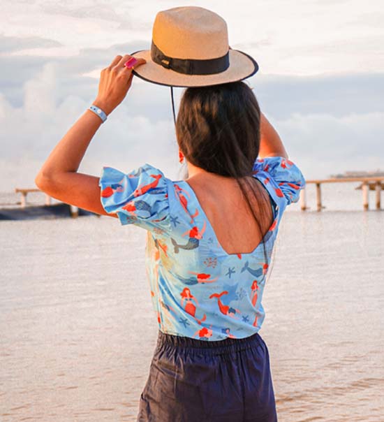 Blusa manga bombacha sireanas 1 Blusa manga bombacha