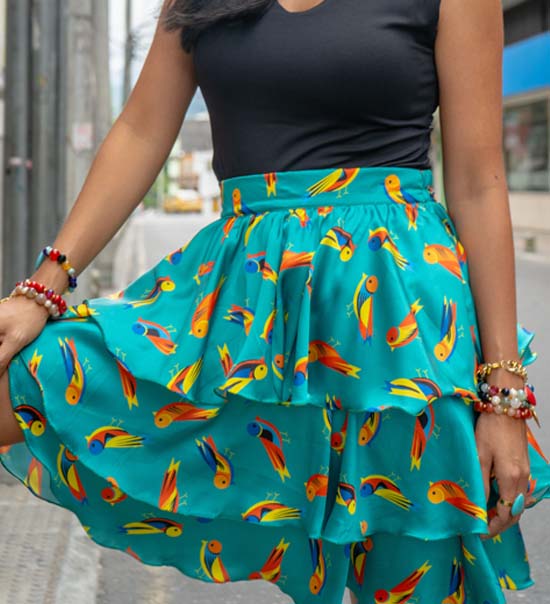 Falda mini boleros 4 Falda de boleros
