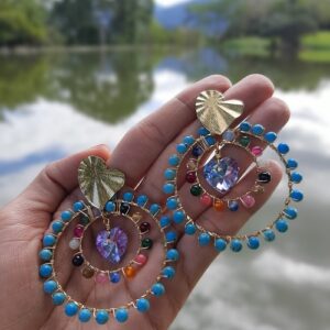Aretes Corazón Cristal